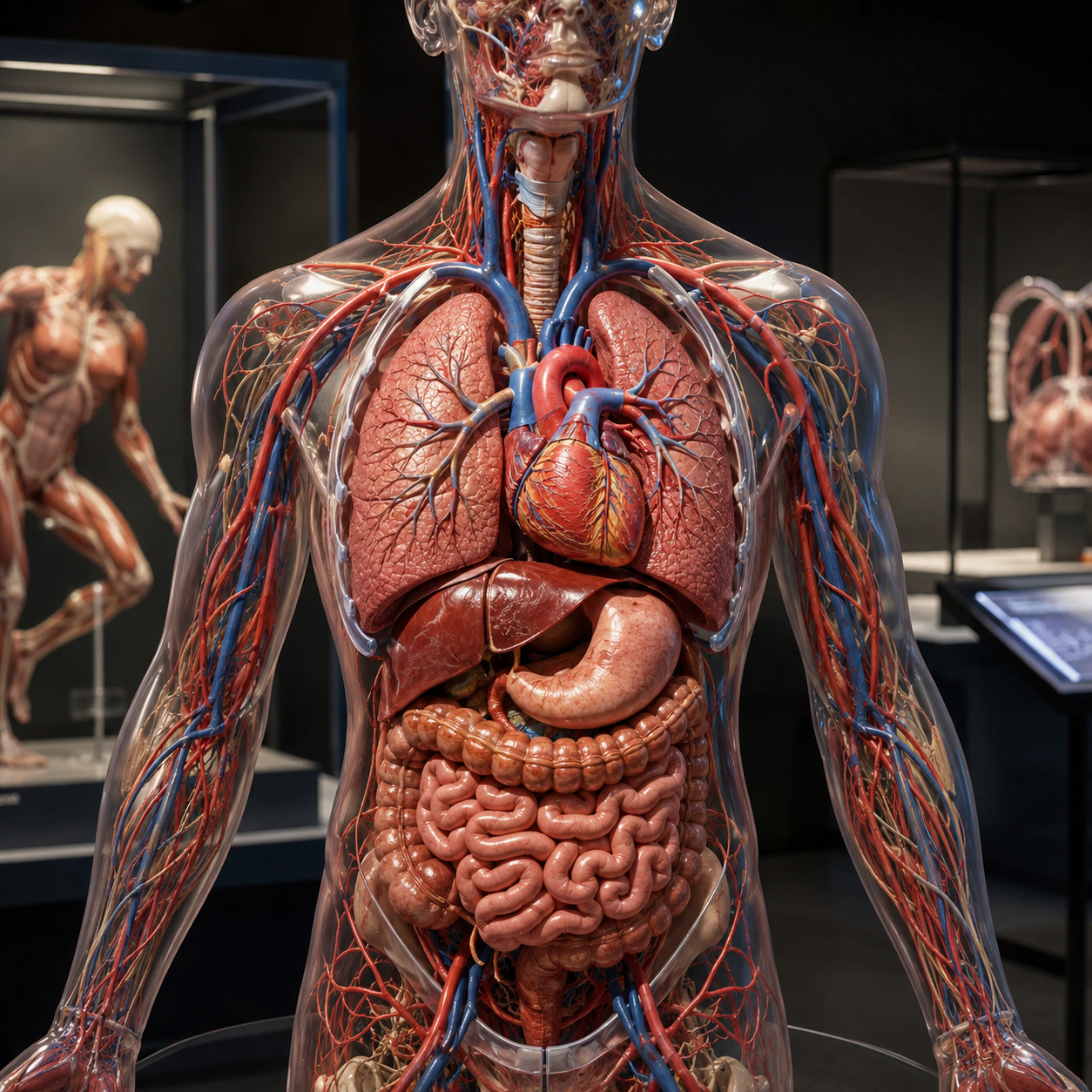 Anatomische Darstellung der inneren Organe